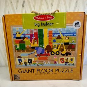 Melissa & Doug “Big Builder” Giant Floor Puzzle. 60 pieces